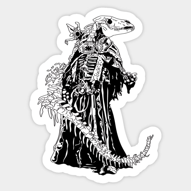 Undead Mage Sticker by Greydn